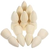 LIFKOME 10個 未塗装木製ペグドール 向け彩色用 木製素材 滑らか表面 創造力育成 ホーム装飾やパーティークラフトに