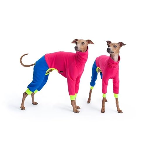 Morycat犬服 ジャケットインナー 春秋冬 ハイカット パジャマ つなぎ ロンパース 四つの足 長袖 ドッグウエア Tシャツ 伸縮性 柔らかい 抜け毛対策 小中型犬 (ラバ色,2XL)