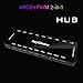 AuyiHomu ARGB and PWM Fan Hub Controller, 9 Ports Case FansHub SATA Power Input, Magnetic backplane Splitter 5V3PIN RGB Case Fan Hub