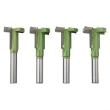 4-tlg T-Nut Fräser Set 8mm Schaft Hartmetall für holz 4-tlg T-Nut