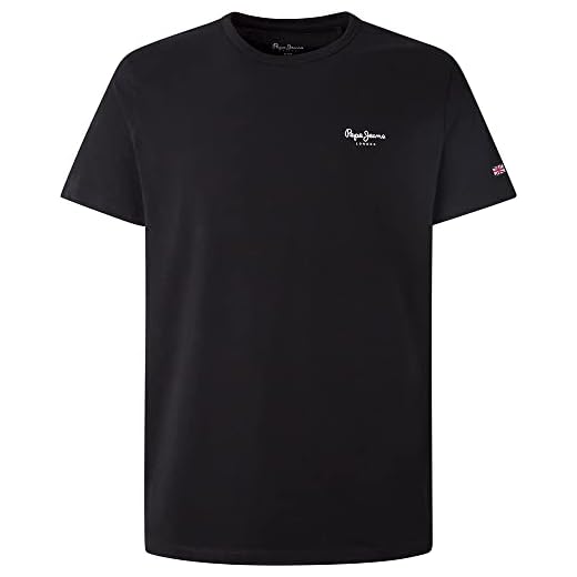 Pepe Jeans Original Basic 3 N Camisetas, Negro (Black), S para Hombre