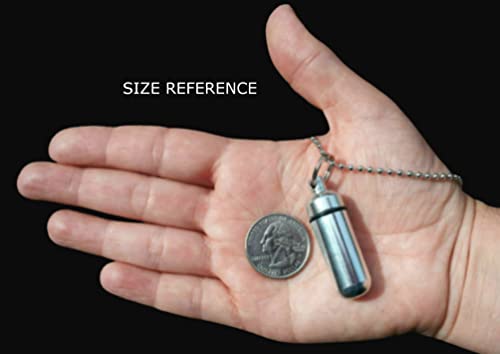 Family Set of Ten Silver Electric Guitar Cremation URN Necklaces with Engraved Music Notes - with 10 Pouches, Ball-Chains, Fill Kit - Made in The USA3