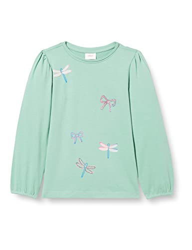 s.Oliver Junior Girl's T-Shirt Langarm, Green, 128-134