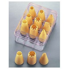 Fimel Conjunto de 12 bicos grandes de polipropileno.