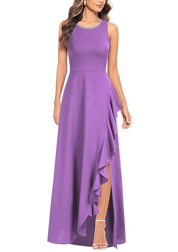 Image of Viwenni Women's Ruffle Vintage 1950s Party Swing Evening Formal Dresses