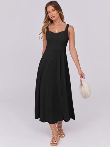 ANRABESS Women Summer Casual Dress Sleeveless Smocked Back Tank Midi Dresses 2025 Beach Vacation Sundress with Pockets4