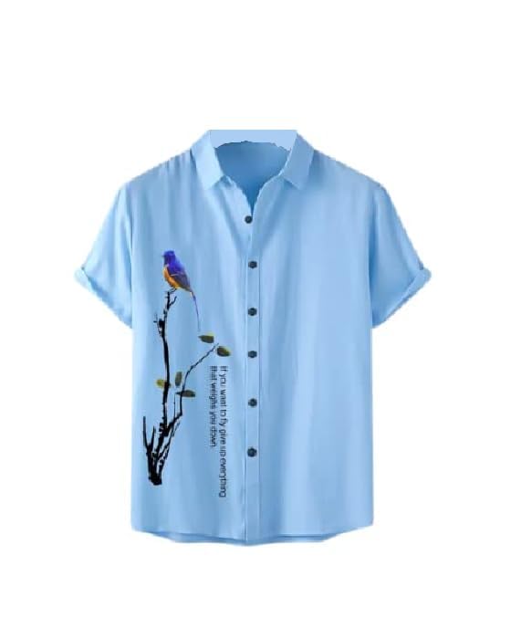 Image of Polly Cotton Solid Half Sleeve Shirt for Men