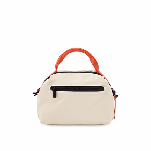 Image of Fastrack Sling Bag for Men & Women | Medium Nylon Sling with Colorblock Design, Zipper Closure, Webbing Strap & Detachable Sling | 2 Compartments with Internal Utility Pockets for Everyday Use
