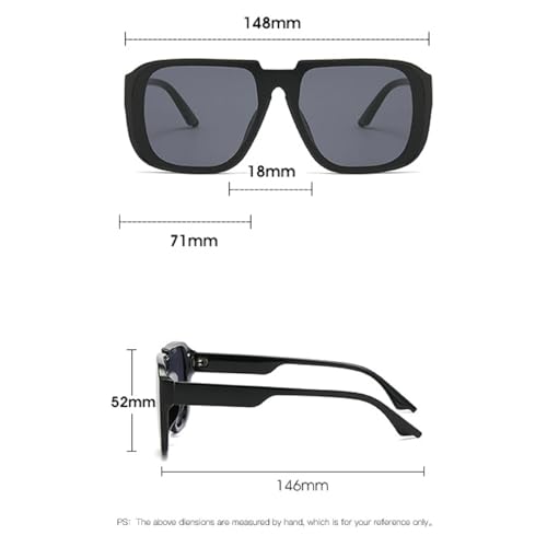Retro Male Pilot Square Sunglasses For Women Men Fashion Vintage Luxury Champagne Sun Glasses Shades UV400 Eyeglasses3