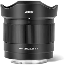VILTROX 20mm F2.8 FE Full Frame Lens, Wide Angle Autofocus Prime Lens for Sony E Mount Camera ZV-E1 ZV-E10 FX30 A7III A7RV A7IV A7C A7CR A7CII A6400 A6100 A6000