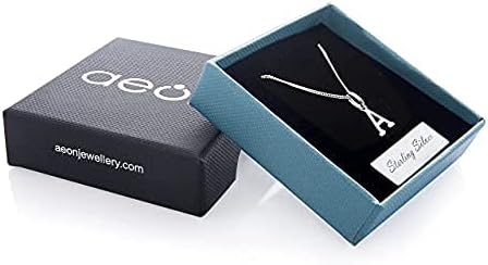 Aeon Jewellery Crucifix Cross Necklace - 925 Sterling Silver | Adjustable 16 - 18 Inch Chain | Plain Crucifix | Polishing Cloth Included | Gifts for Religious, Christian, Holy Christening or Communion