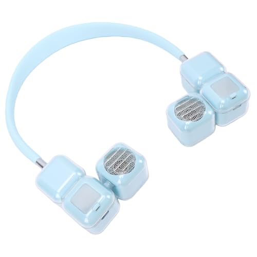 Ventilador de cuello recargable para combatir el calor de forma ligera 3