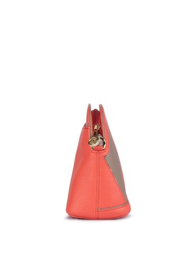 Image of Da Milano Women's Leather Sling Bag - Corallo