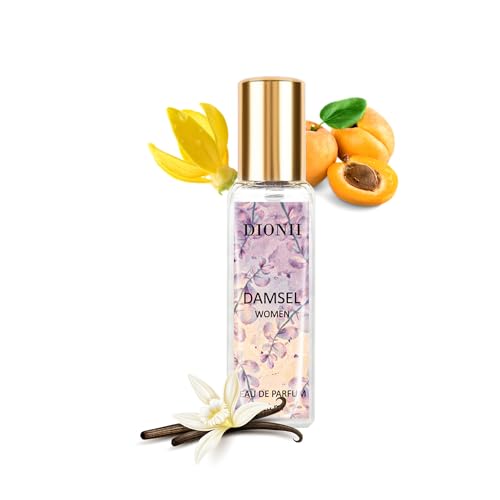 Image of Dionii DAMSEL Womens Eau De Parfum Perfume | Long Lasting Vanilla Fragrance With Apricot & Ylang Ylang, 20 ML