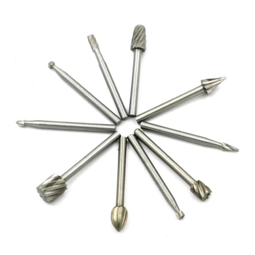 Set de 10 Puntas Rotarias para Tallado en Madera miniatura 5