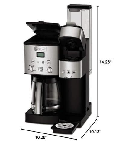 Cuisinart SS-15FR 12 Cup Coffeemaker Brewer Coffemaker/Single-Serve One Size Silver (Renewed)