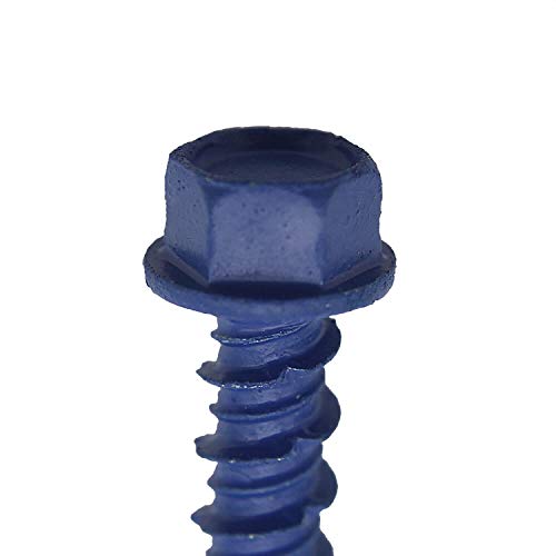 Vis d'ancrage béton bleu en acier carbone trempé pour stopper la rouille - 4