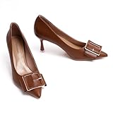 👡 DAINTY DESIGN: Diese spitzen Absätze für Frauen verfügen über einen süßen weiblichen Akzent auf der Oberseite des Fußes.