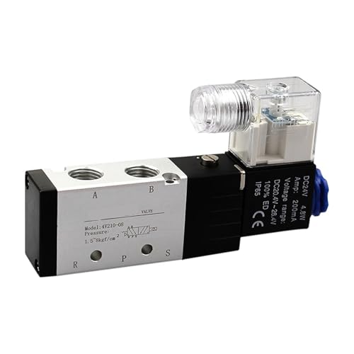 Válvula neumática 4V210-08 de 24V con silenciador para un control de aire sin ruido 2