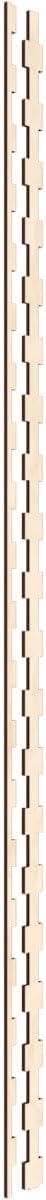 Ekena Millwork 94"H x 3/8"T Midland Adjustable Wood Decorative Slat Wall Panel Kit, Birch (contains 29 Slats + 1 Straight Edge Starter Slat)
