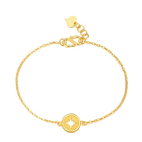 Breloque bracelet étoile femme or jaune 18 carats : le cadeau idéal
