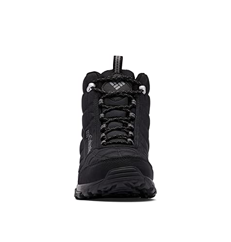 Columbia Mens Firecamp Insulated Hiking Boot, Black/City Grey, 11