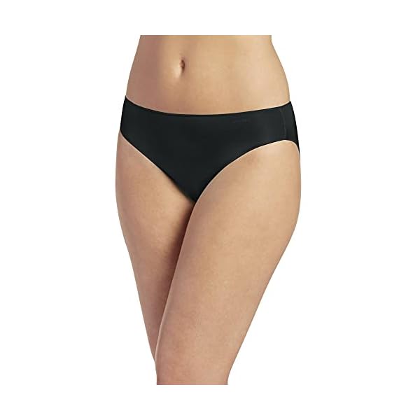 Jockey-Womens-No-Panty-Line-Promise-Tactel-Bikini Jockey Women's Underwear No Panty Line Promise Tactel Bikini, Black, 8
