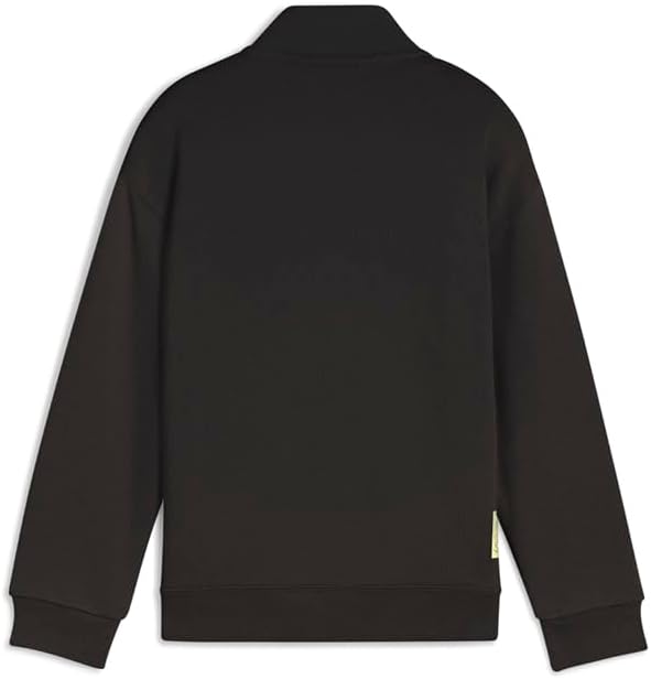 PUMA Kids Boys X Hot Wheels Relaxed Graphic Half Zip Sweater Casual - Black