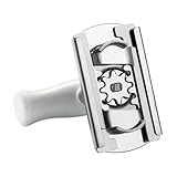 Abridor de tarros de acero inoxidable, abridor de botellas ajustable, abridor manual de bebidas de 11 cm, herramienta de cocina portátil con mango giratorio para personas mayores, mujeres y hombres