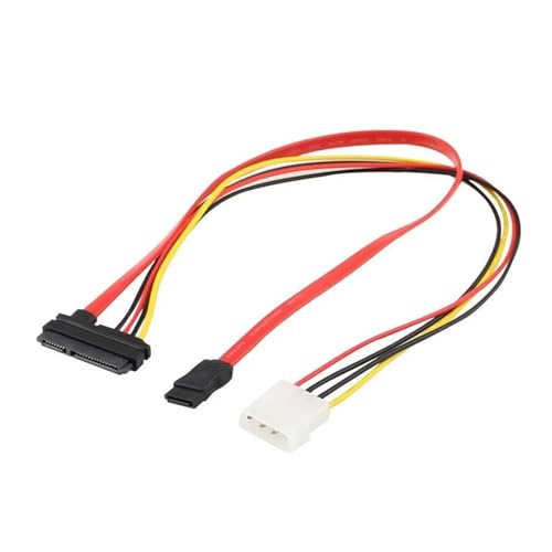 Cable adaptador de datos y energía SATA 7+15 Pin 30cm miniatura 2