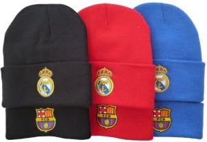 Gu Cappello di lana Real Madrid Barcellona Calcio femminile inverno cappello  caldo lavorato a maglia cappello maschile Tide marchio beanie cappello  invernale berretto : Amazon.it: Sport e tempo libero