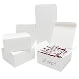 Scatole riciclabili al 100%: Ogni scatola con coperchio di questo set è riciclabile al 100%. Le scatoline arrivano confezionate di piatto per riporle comodamente fino a quando non ne avrai bisogno. Facili da montare, non richiedono colla o nastro adesivo. Per assemblarla, piega semplicemente lungo tutte le linee preincise e crea prima la base. Piega poi i lati verso il basso per tenerli in posizione