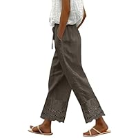 Uwdiohq Ventes Flash en Cours Pantalon Femme Taille 42 Cargo Bleu Élastique Pantacourt Grande 50 Professionnel Laboratoire Fluide Été Chic Ample Yoga Lot de Legging Simili Cuir Marron