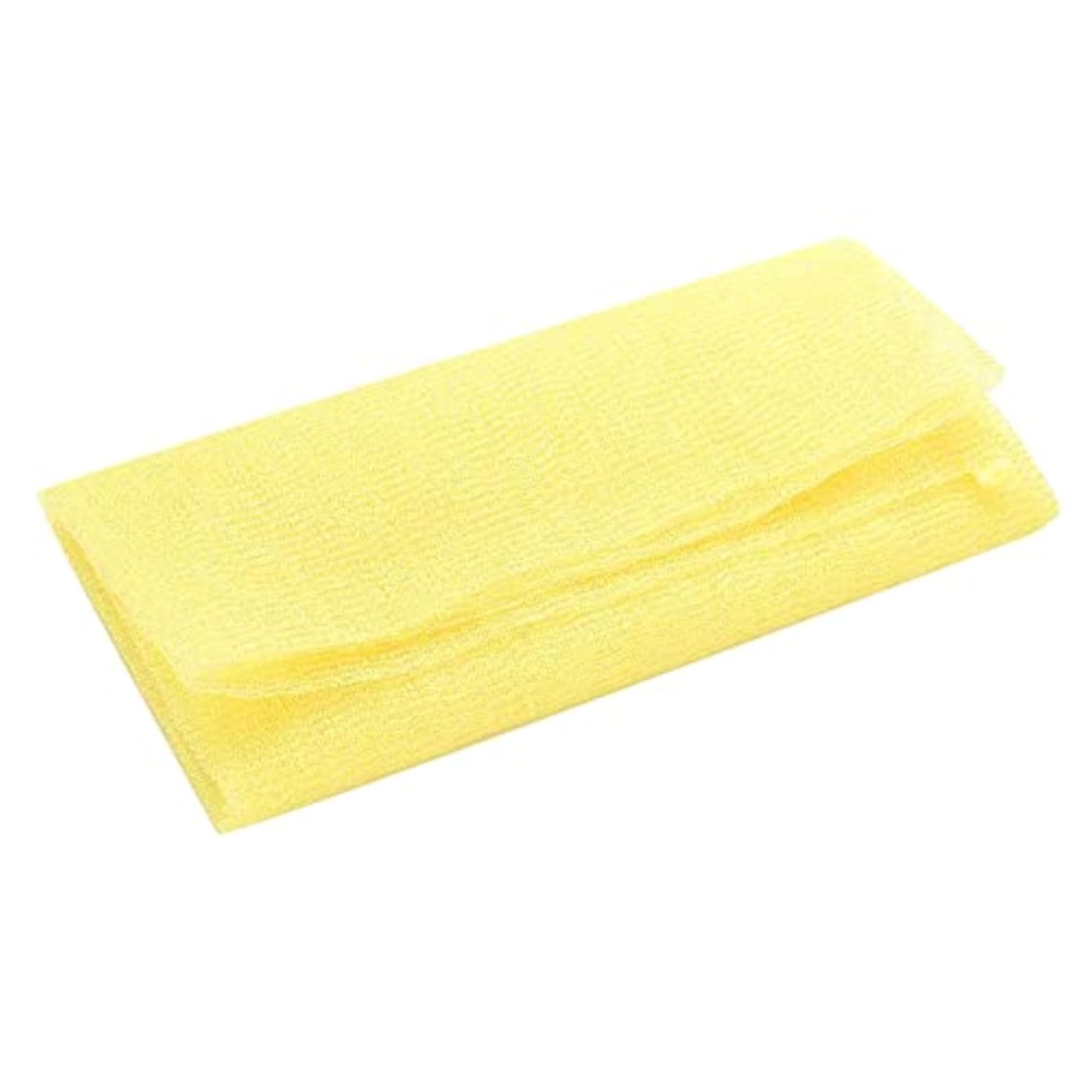 Nylon Exfoliating Bath Towel Cloth, Magic Household Cleaning, Yellow