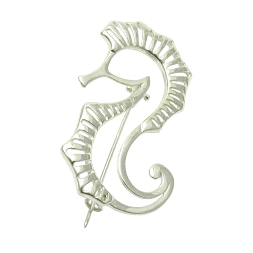 Broche hippocampe argent massif Empress A000052 pour sublimer une veste veste