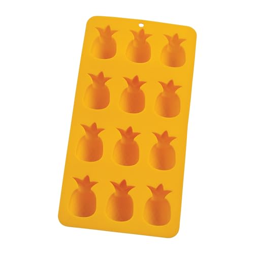 HIC Kitchen Silicone Pineapples Ice Cube Tray, Non-Stick, Makes 12 Pineapples