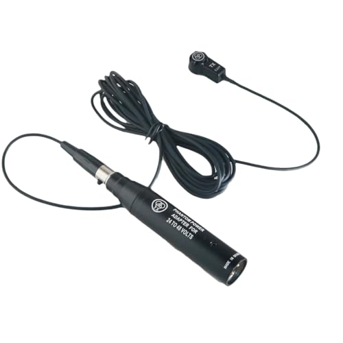 UKINGMEI TX C411 High Performance Microphone Capacitive Vibration Pickup 8-Shaped Suitable for Violin Guitar Double Bass Contact Microphone (XLR 48V Plug)