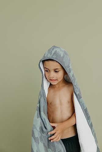 Image of Copper Pearl Hooded Bath Towels Premium Knit /Terry Cloth Toddler Towels with Hood, Pockets, and Cool Designs - Great to Gift and Make Bath Time Fun - Big Kids Hooded Towel, Hunter