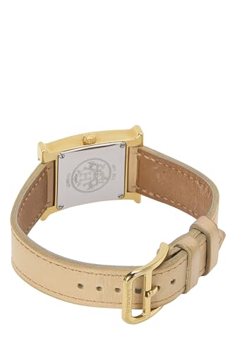 Pre-Loved Pink & Gold Leather H Hour PM, Gold3