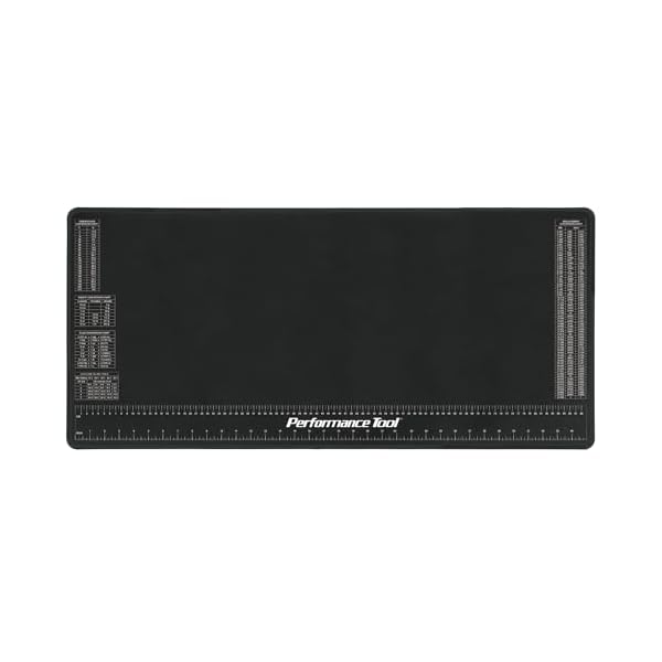 Performance Tool W88977 Neoprene Mat with Ruler and Reference Charts