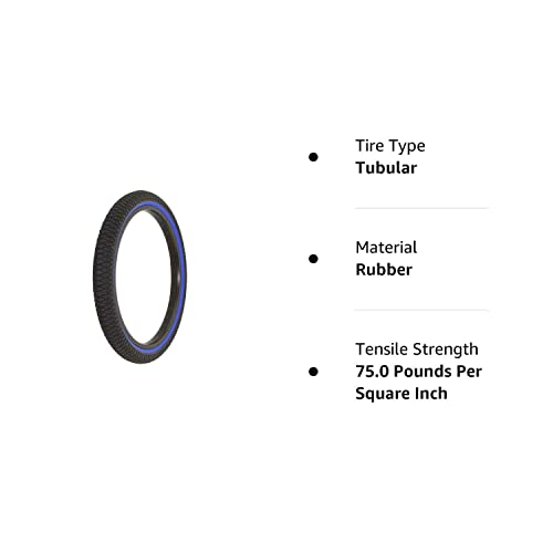 Alta Bicycle Tire Duro 20" X 1.95" Bike Tire Vendetta Thread, Multiple Colors (Black/Blue Wall) #TOP3