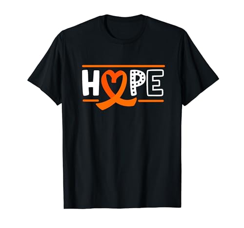 Hope Leukemia Awareness Family Ruban orange Cancer du sang T-Shirt