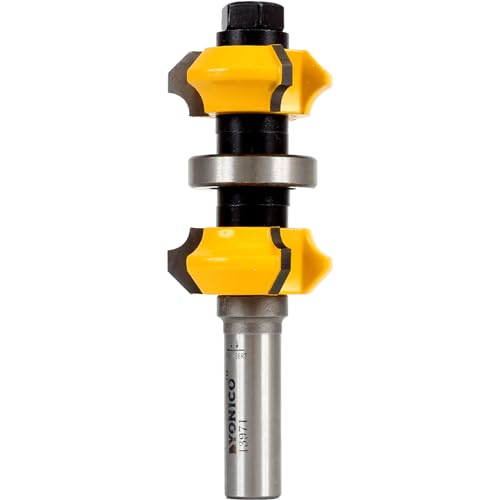 Yonico Double Edge Radius Roundover Router Bits 1-2-Inch Shank 13971