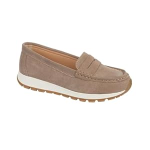 Women’s Genuine Suede Loafer Cushioned Chunky Sole Slip-On Shoes