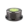 DSFSAEG 1 stabilisateur de disque LP pour lecteur de disques vinyles en alliage d’aluminium – Pince pour tourne-disque portable – Noir brillant