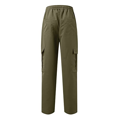 Mens Cargo Pants,Elastic Waist Sweatpants for Men Casual Long Trousers Light Jogger Pants4