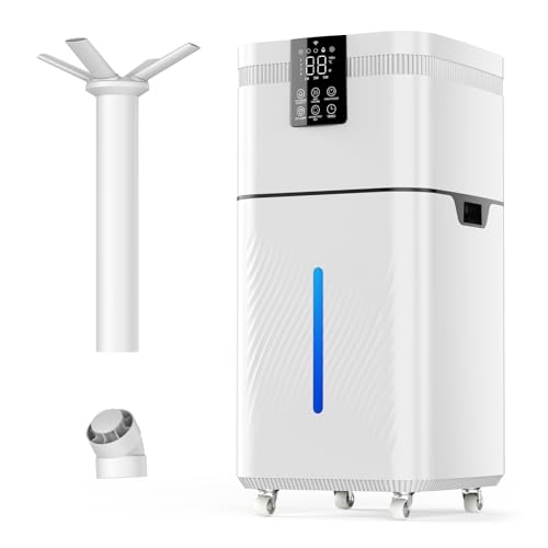 LRAZU 30L Commercial Humidifier for Large Room up to 3000 sq ft, Smart Cool Mist Humidifier with
