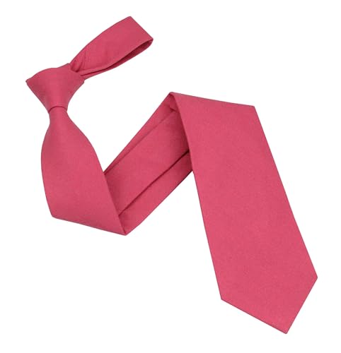 Image of Mens Solid Linen Ties - Regular Width Pattern Necktie for Men