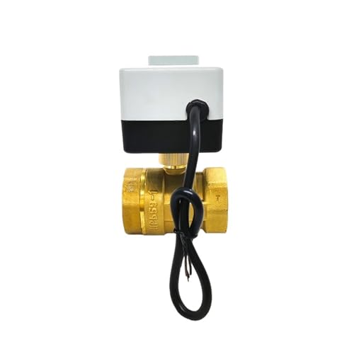 Vanne à bille électrique 1 1/2 laiton 220V à commande manuelle - 6