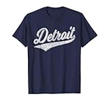 DETROIT VARSITY SCRIPT CLASSIC SPORTS JERSEY STYLE T-Shirt